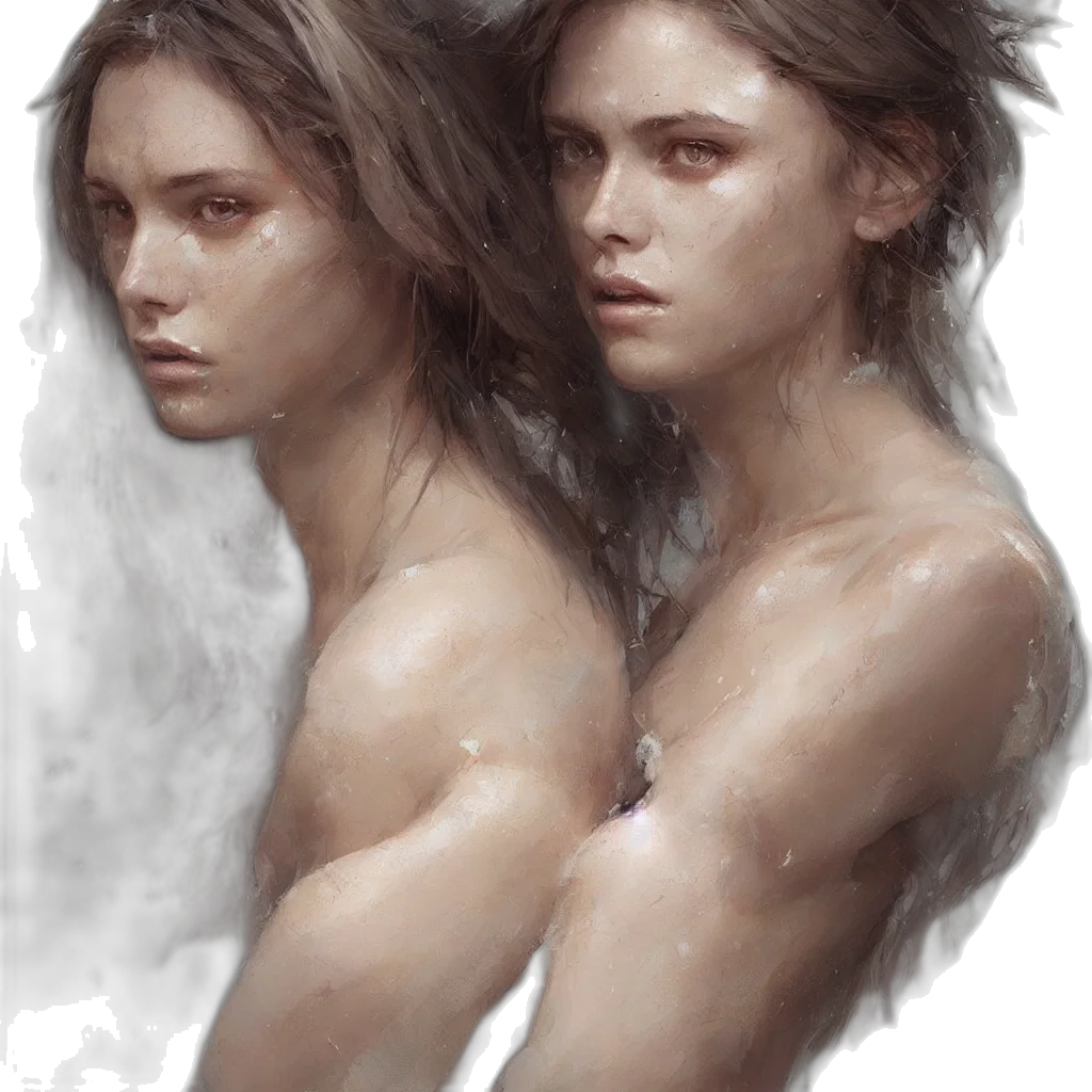 face, hair, creature, crown transparent PNG cut-out