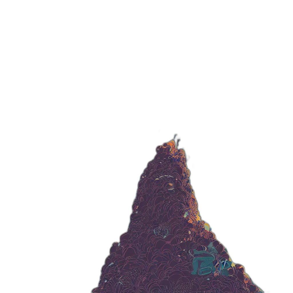 crown, staff, hat, jewelry, pixel art, 3d render, concept art, vaporwave transparent PNG cut-out