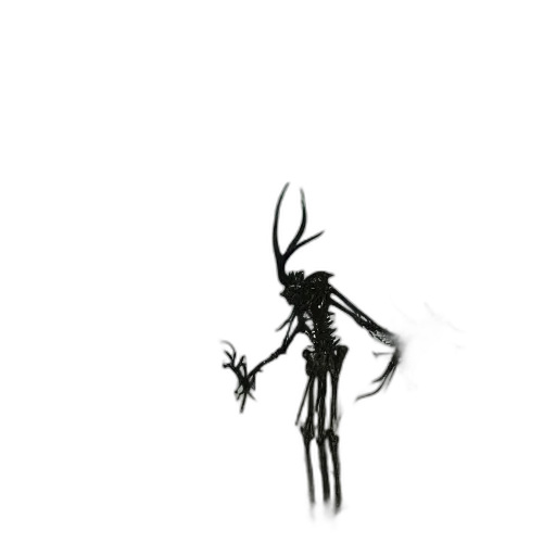 creature, animal, staff, mask transparent PNG cut-out