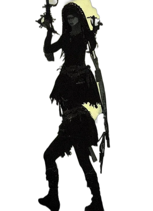 staff, weapon, sword, dress, concept art, fantasy art, pixel art, comic book art transparent PNG cut-out