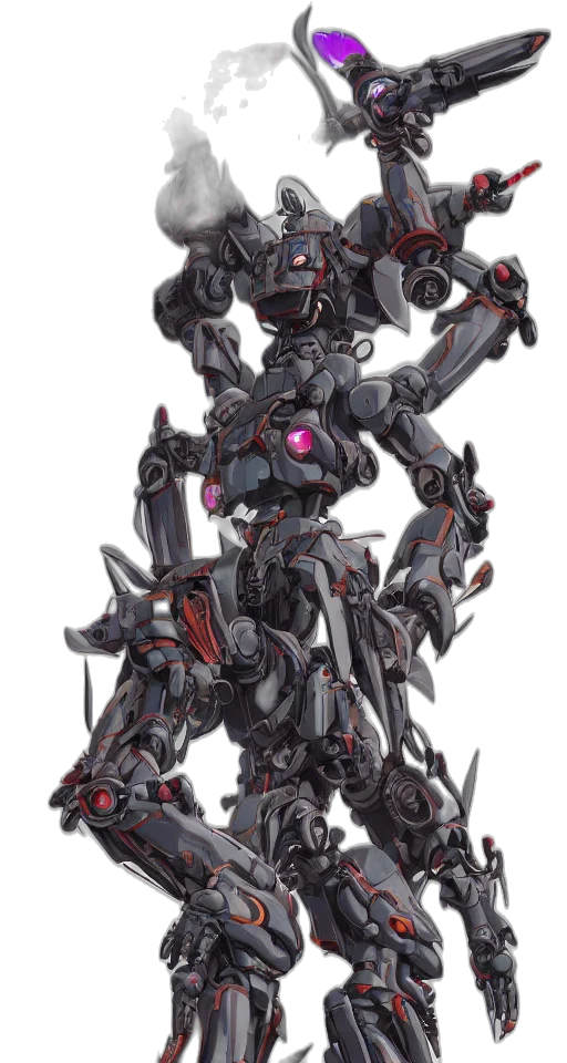 robot, weapon, sword, dragon transparent PNG cut-out