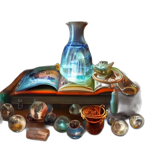 furniture, jewelry, fantasy art, concept art, photorealistic, oil painting, underwater, beach transparent PNG cut-out