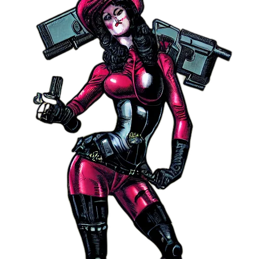 robot, comic book art, concept art, cyberpunk transparent PNG cut-out