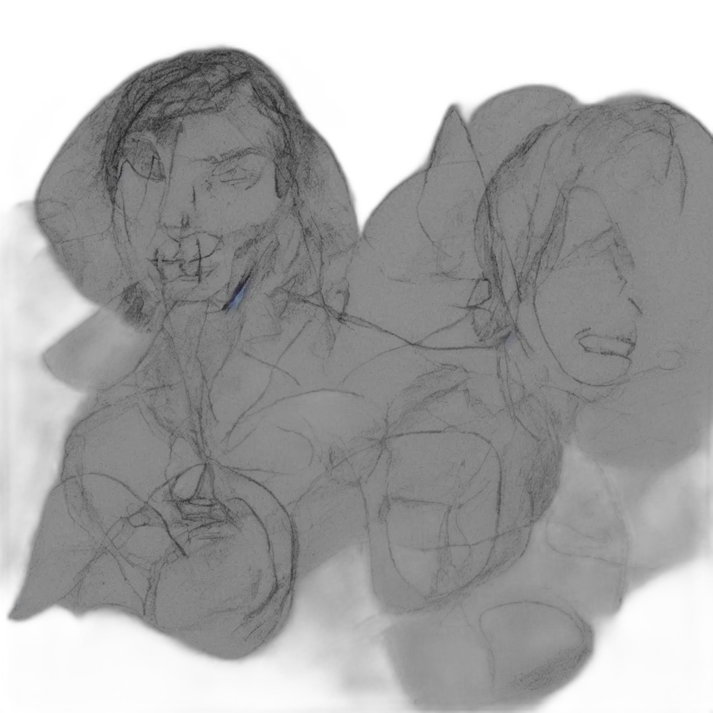 concept art, pencil sketch, comic book art, fantasy art transparent PNG cut-out