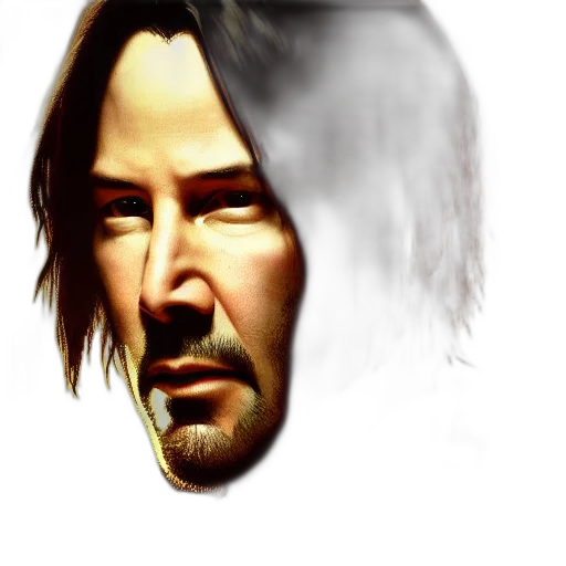 face, hair, mask, weapon transparent PNG cut-out