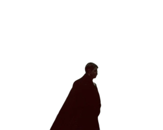 staff, jacket, umbrella, face transparent PNG cut-out