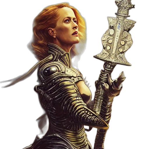 sword, weapon, staff, fantasy art transparent PNG cut-out
