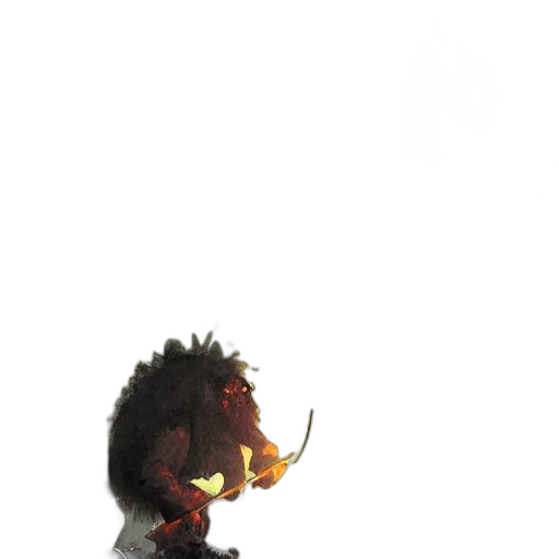 staff, mask, creature, animal, 3d render, concept art, cartoon, pixel art transparent PNG cut-out