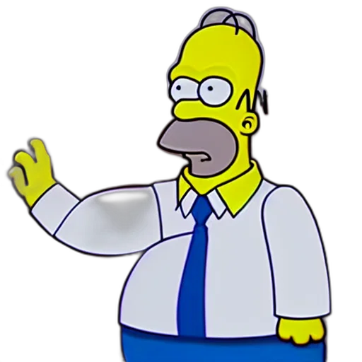 staff, cartoon, homer, simpson, real, person transparent PNG cut-out