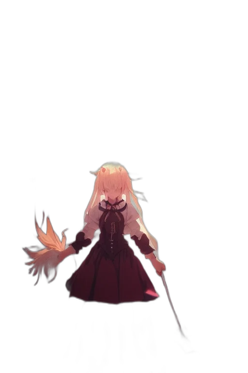 staff, weapon, dress, creature transparent PNG cut-out