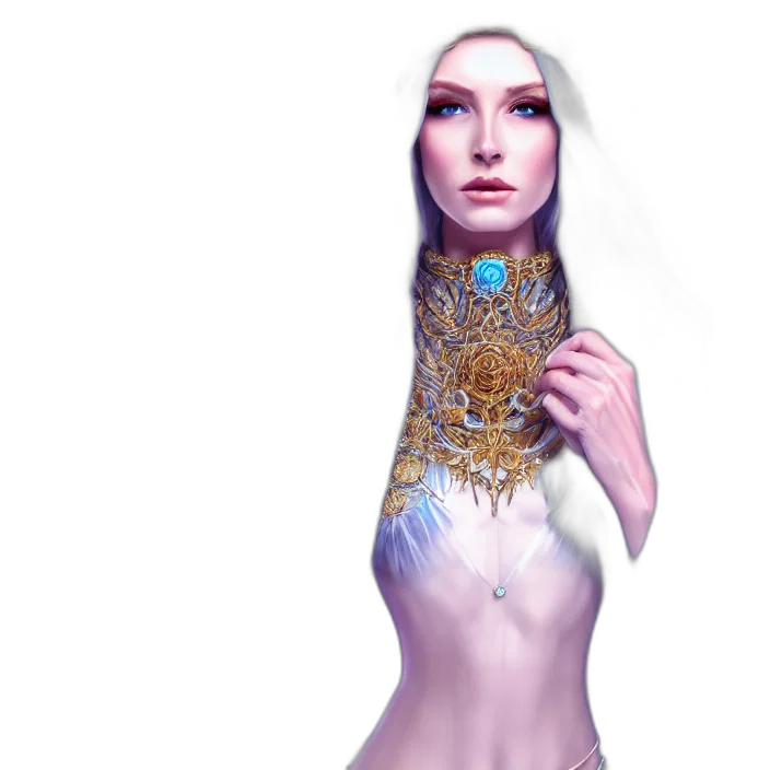 jewelry, dress, crown, fantasy art transparent PNG cut-out