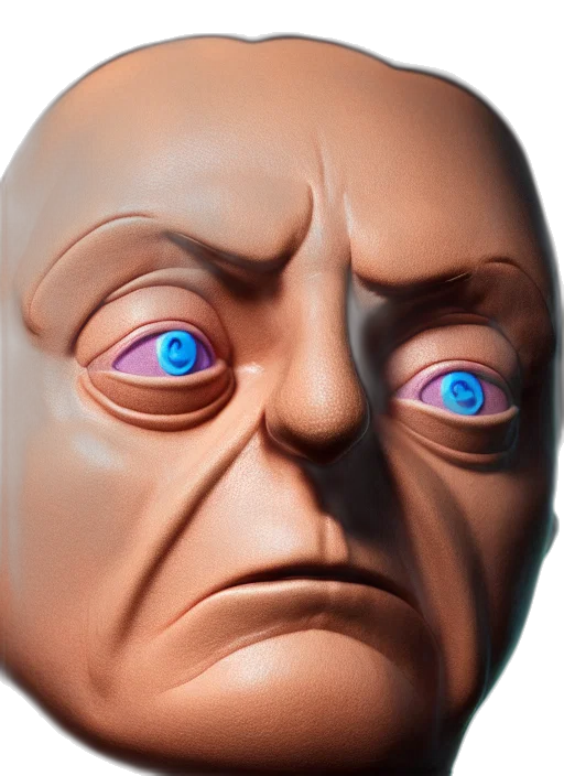 face, mask, robot, creature transparent PNG cut-out