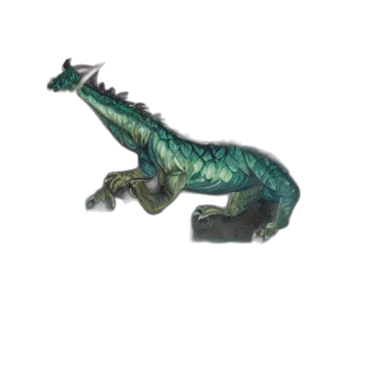 dragon, creature, animal, staff, concept art, 3d render, fantasy art, pixel art transparent PNG cut-out
