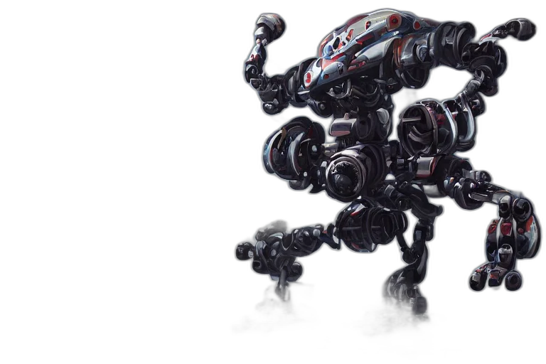 robot, weapon, creature, concept art transparent PNG cut-out