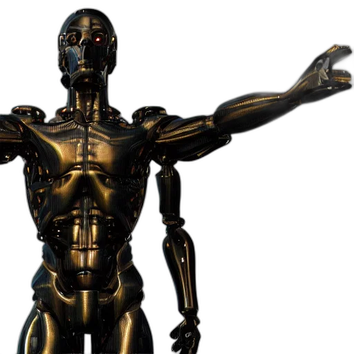 robot, 3d render, concept art, jesus transparent PNG cut-out