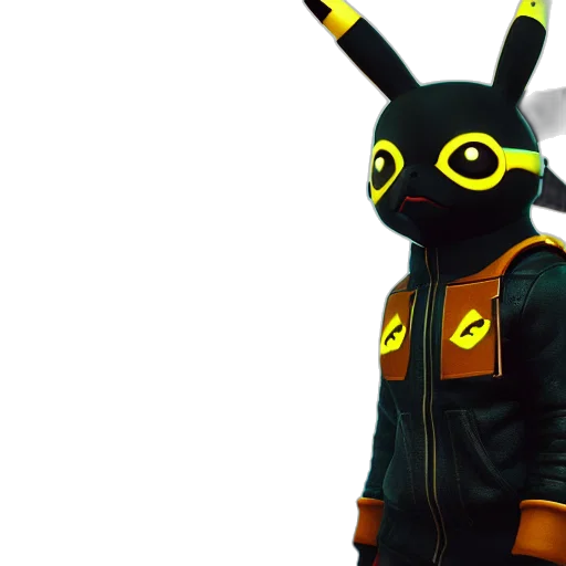 jacket, mask, animal, 3d render transparent PNG cut-out