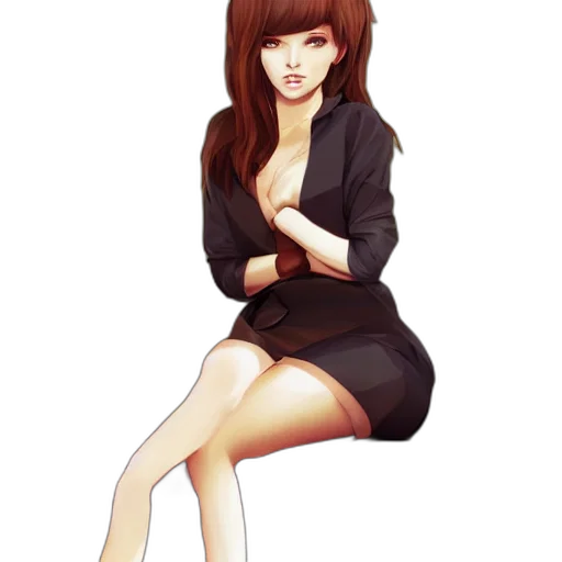 dress, cartoon, photorealistic, fantasy art transparent PNG cut-out