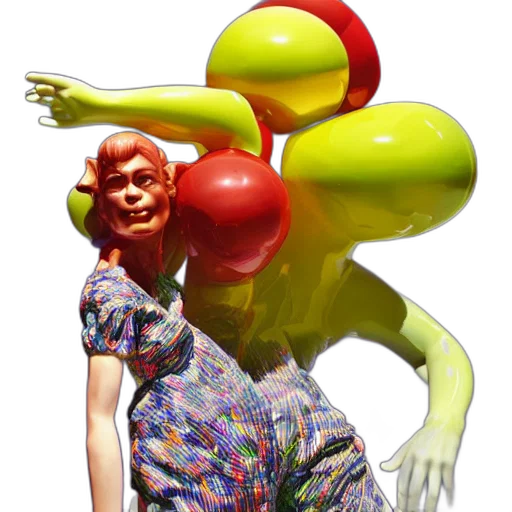 dress, creature, photorealistic, concept art transparent PNG cut-out