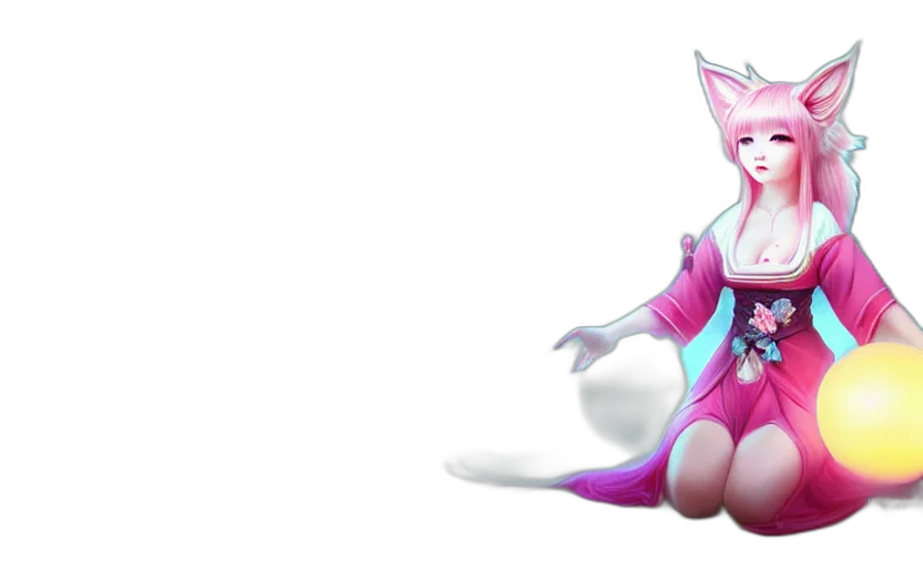 staff, 3d render, concept art, fantasy art, pixel art, pastel, ahri, yuumei transparent PNG cut-out