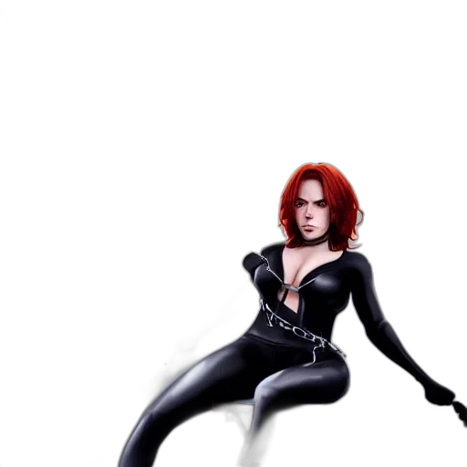 weapon, dress, comic book art, concept art, 3d render, fantasy art, black, widow transparent PNG cut-out