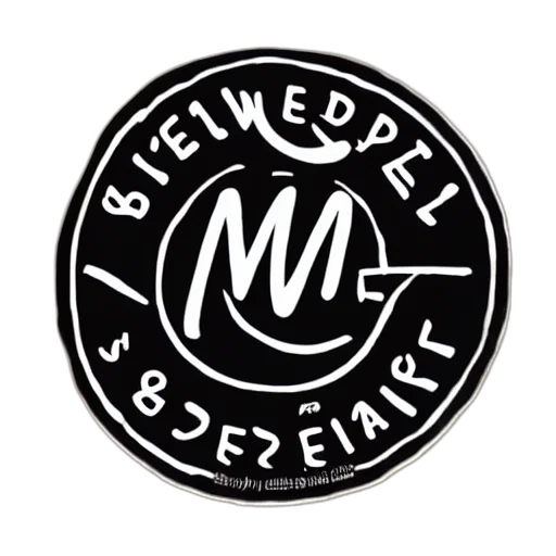 letter, wooden, best, logo, black, white transparent PNG cut-out