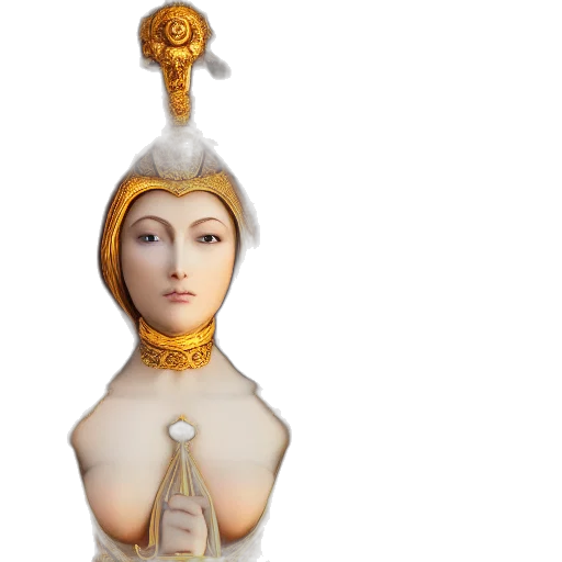 jewelry, crown, staff, 3d render transparent PNG cut-out