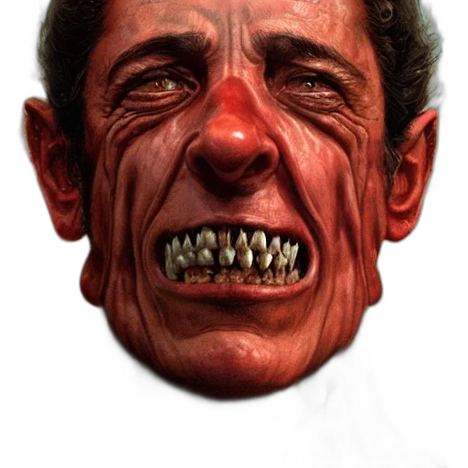 face, mask, creature, staff transparent PNG cut-out