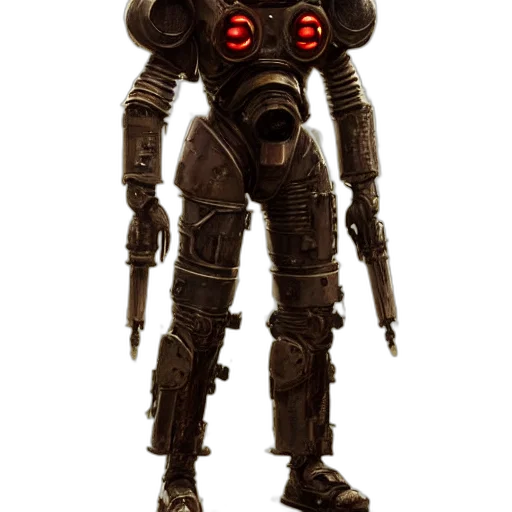 robot, creature, mask, concept art transparent PNG cut-out
