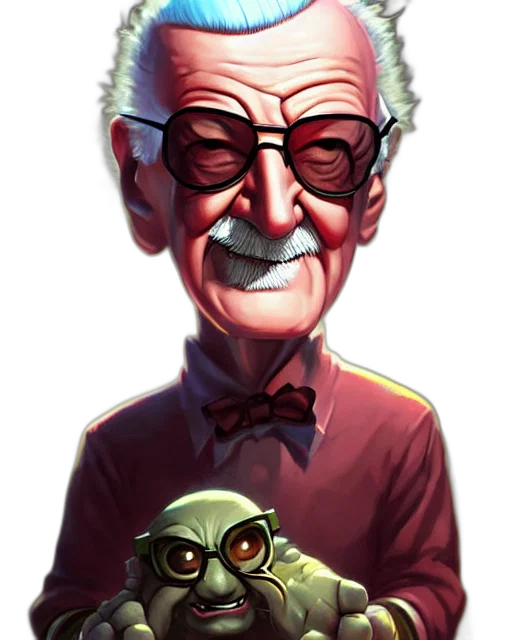 staff, face, concept art, comic book art, cartoon, fantasy art, cute, little transparent PNG cut-out