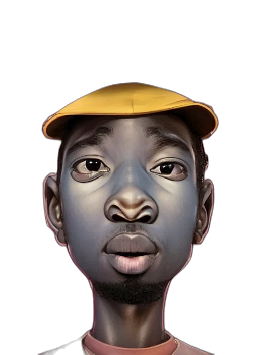 face, mask, hat, staff, photorealistic, concept art, cartoon, 3d render transparent PNG cut-out