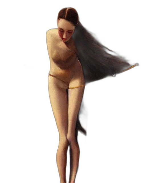 dress, staff, hair, creature, concept art, fantasy art, 3d render, pixel art transparent PNG cut-out