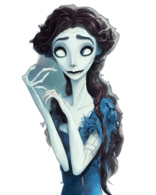 dress, mask, face, creature, concept art, fantasy art, cartoon, watercolor transparent PNG cut-out
