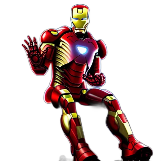 robot, 3d render, comic book art, concept art transparent PNG cut-out