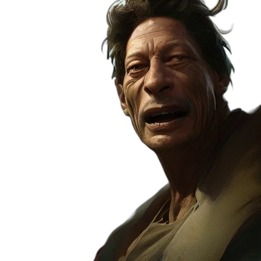 face, creature, mask, staff transparent PNG cut-out