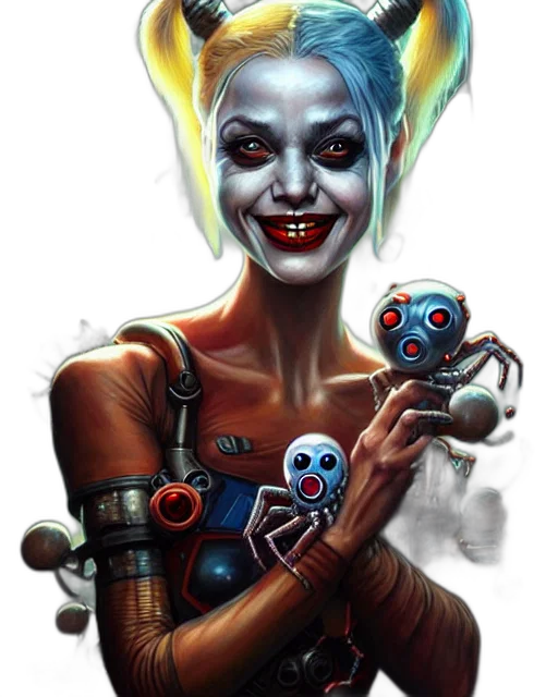 robot, concept art, comic book art, fantasy art, cyberpunk, biopunk, cute, spider transparent PNG cut-out