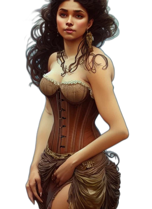 dress, jewelry, fantasy art, concept art, comic book art, photorealistic, earth tones, cute transparent PNG cut-out