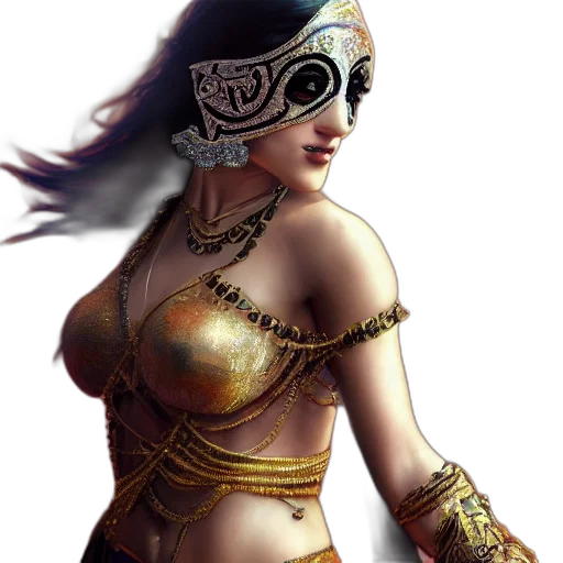 jewelry, mask, fantasy art, concept art transparent PNG cut-out