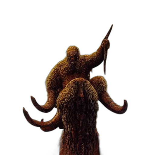 hair, staff, creature, hat transparent PNG cut-out