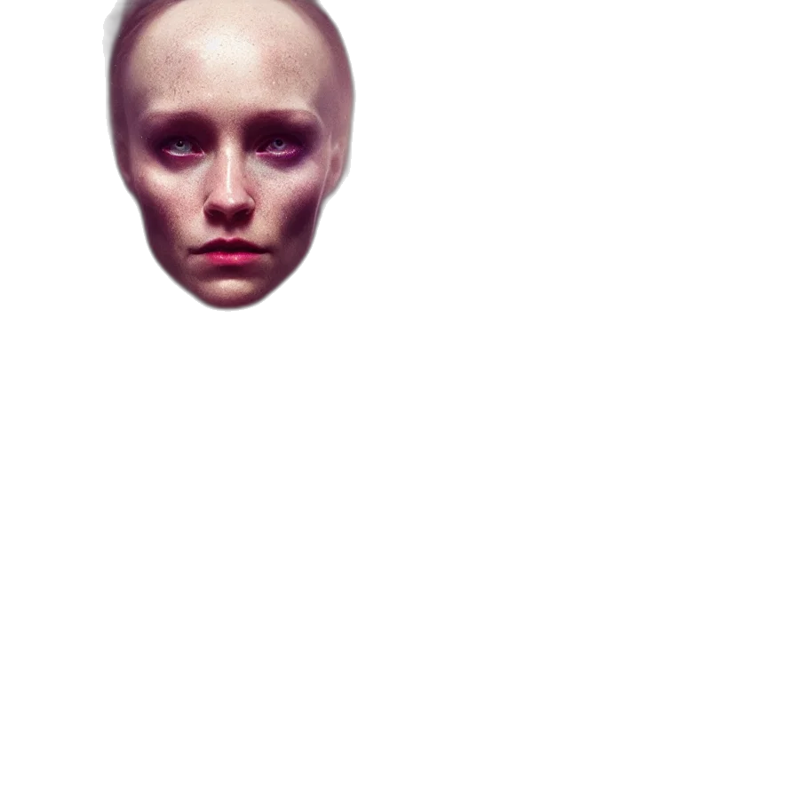face, mask, robot, creature transparent PNG cut-out
