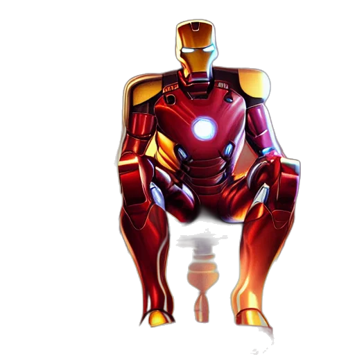 robot, concept art, 3d render, comic book art transparent PNG cut-out