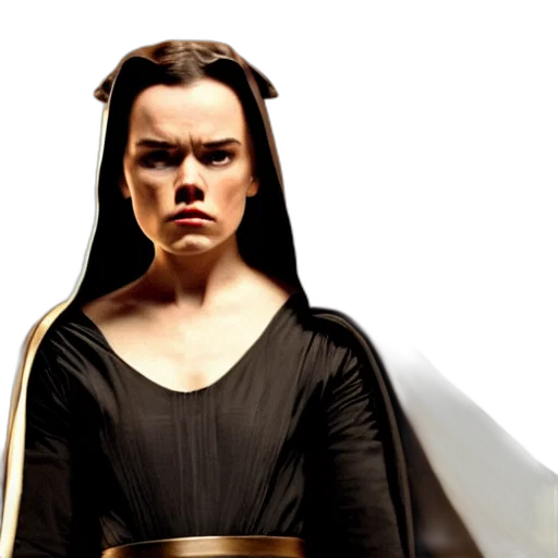 concept art, 3d render, photorealistic, comic book art, movie, still, daisy, ridley transparent PNG cut-out