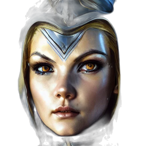 face, crown, mask, fantasy art transparent PNG cut-out