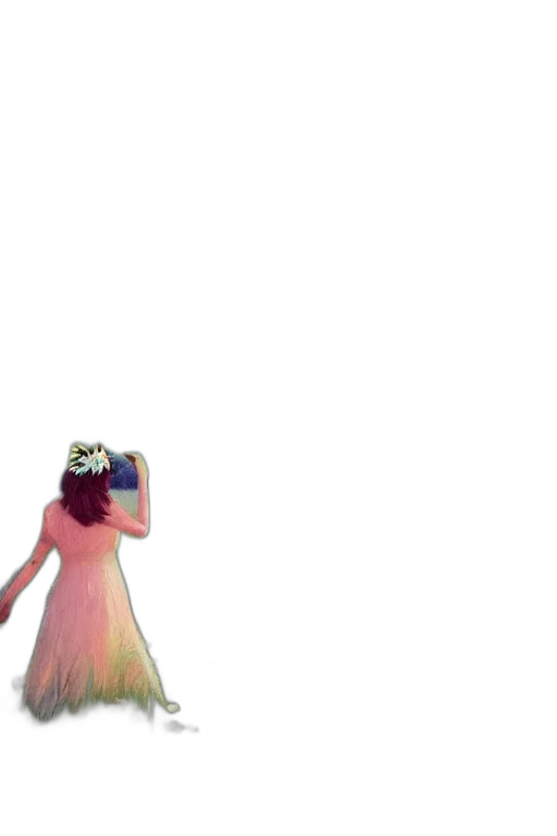 dress, crown, robot, flower transparent PNG cut-out