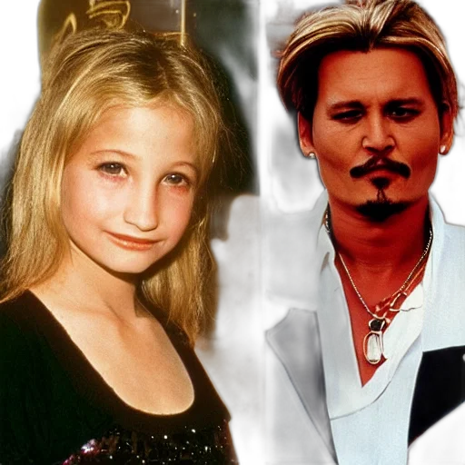 photorealistic, photos, young, actress, ellen, barkin, johnny, depp transparent PNG cut-out
