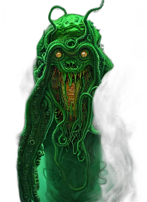 creature, mask, bottle, staff transparent PNG cut-out