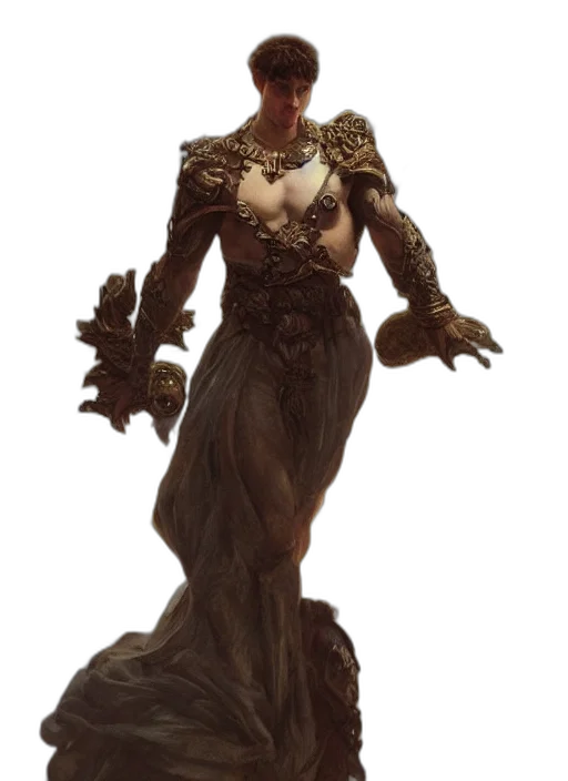 dress, creature, jewelry, concept art transparent PNG cut-out