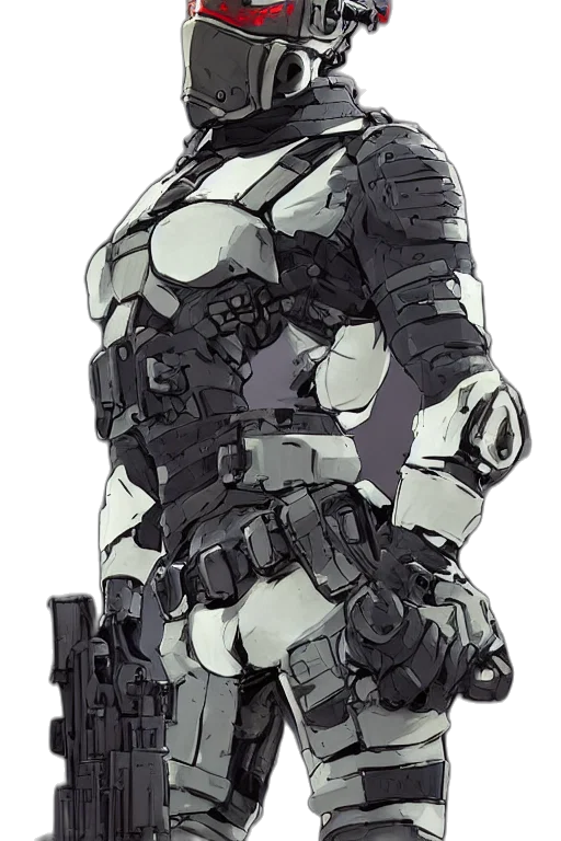 robot, weapon, jacket, dress transparent PNG cut-out