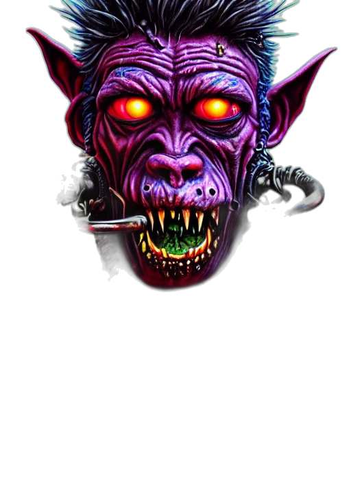 staff, mask, face, creature, concept art, fantasy art, pixel art, 3d render transparent PNG cut-out