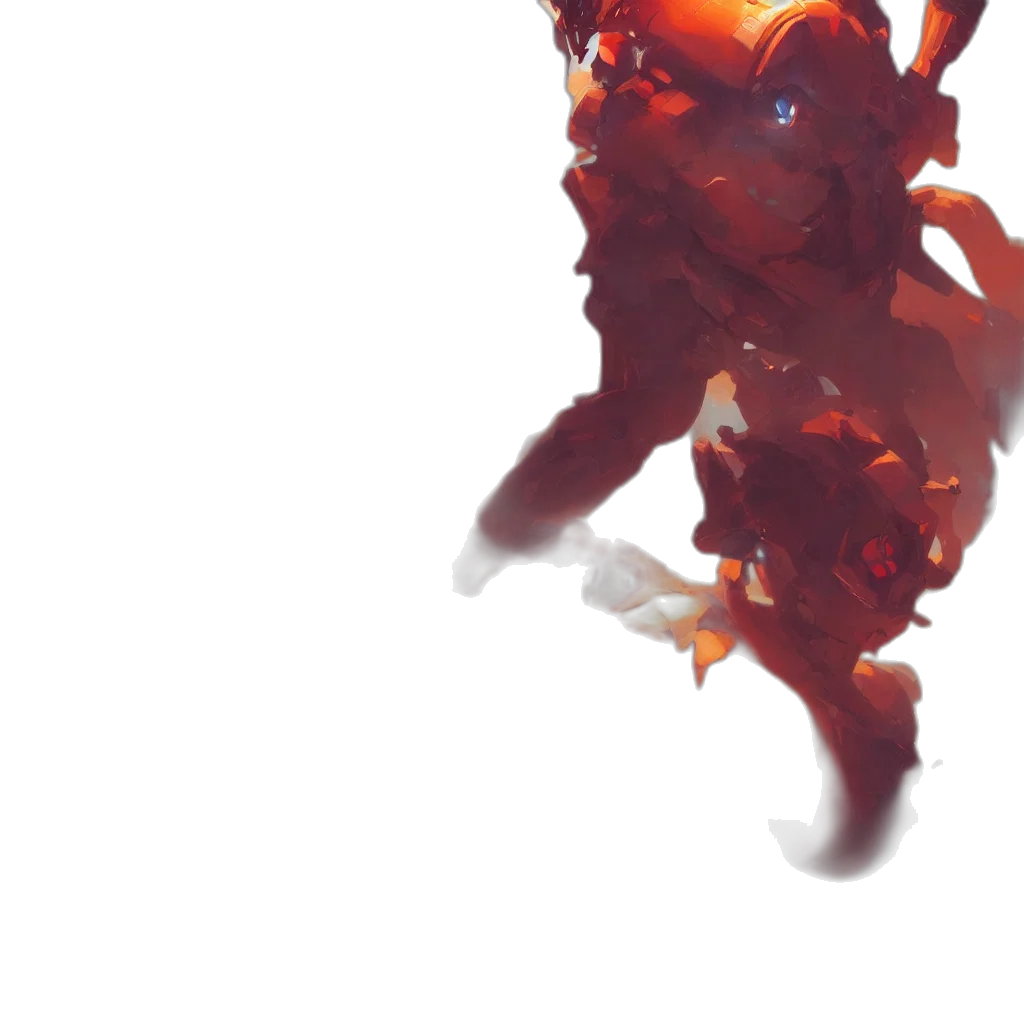 robot, dragon, mask, weapon transparent PNG cut-out