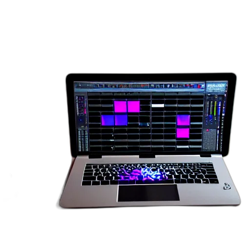 vaporwave, 3d render, neon, colorful transparent PNG cut-out